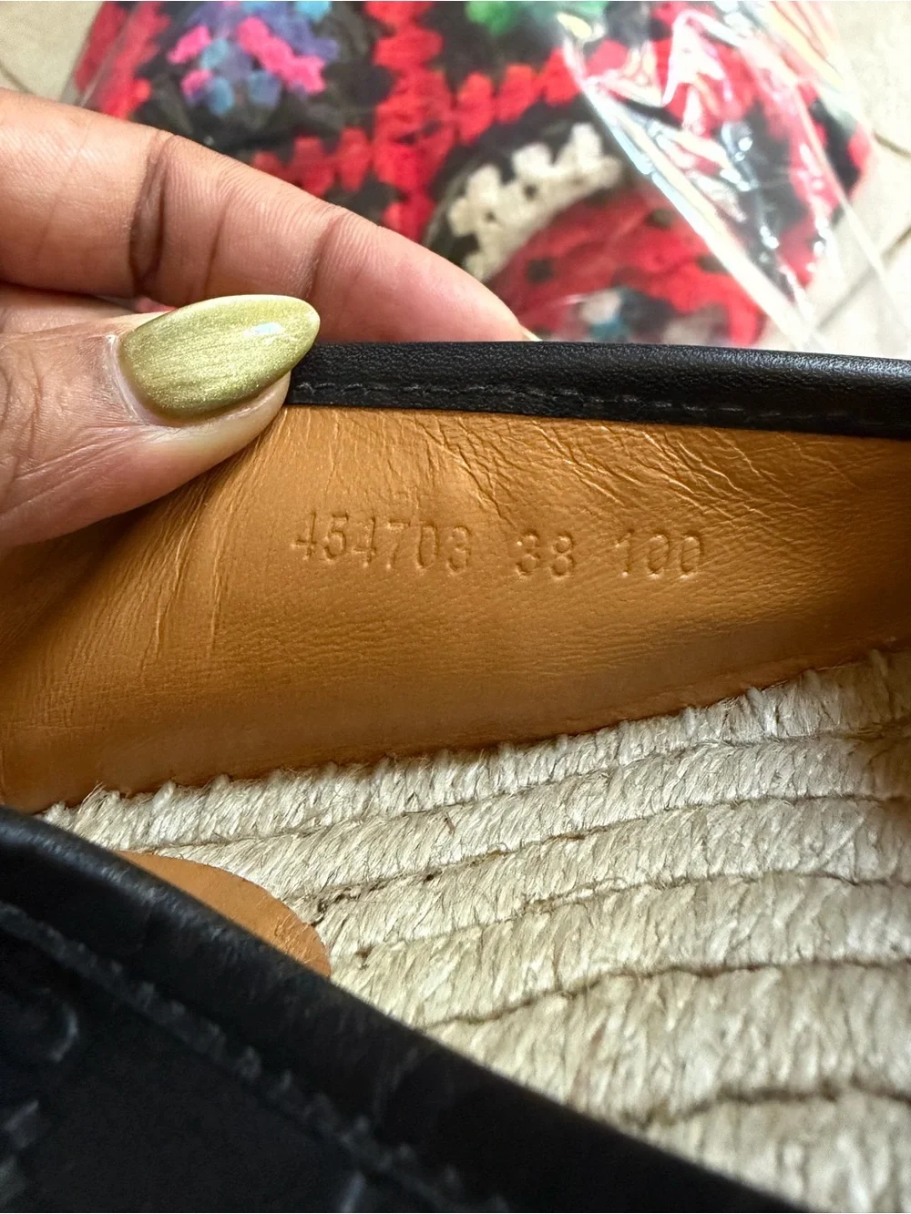 Gucci Black GG Espadrille Flats - Picture 10 of 12